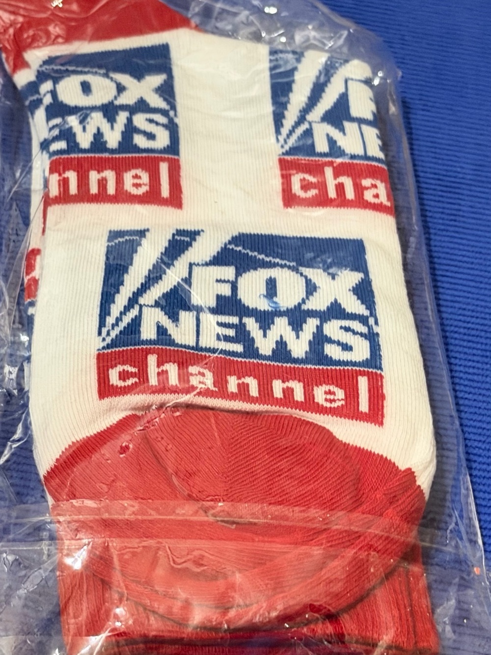 Fox News Channel Crew Socks - Red, White & Blue Logo